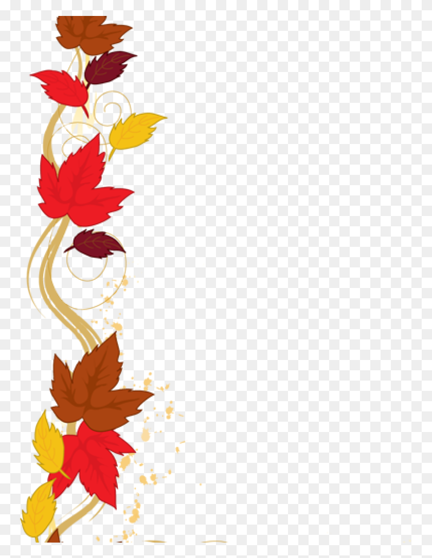 Fall Leaf Border Clip Art