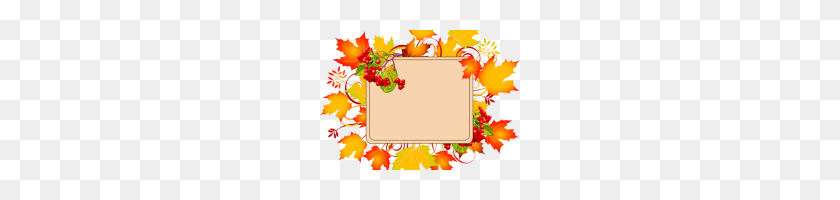 200x140 Осенняя Граница Клипарт Бесплатные Шаблоны Осенних Границ Осенние Листья Границы - Школьный Классный Клипарт