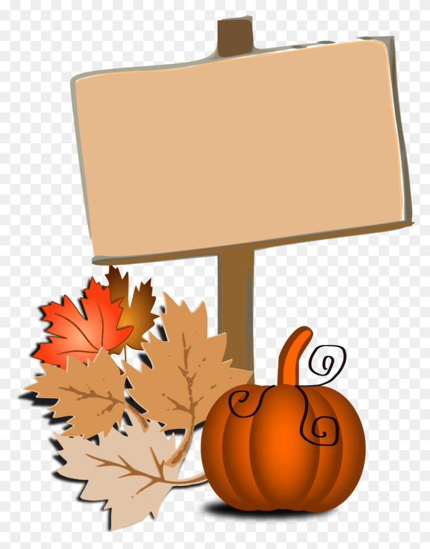 788x1024 Fall Clip Art - Thanksgiving Leaves Clipart