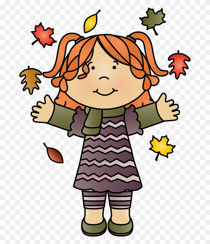 686x916 Fall Clipart Child - Fall Images Clip Art