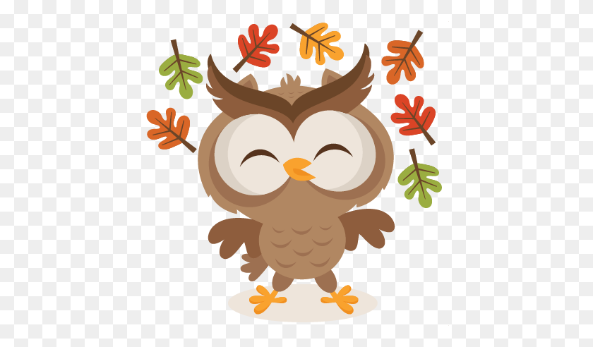 432x432 Otoño Halloween Otoño Búho, Búho - Woodland Owl Clipart
