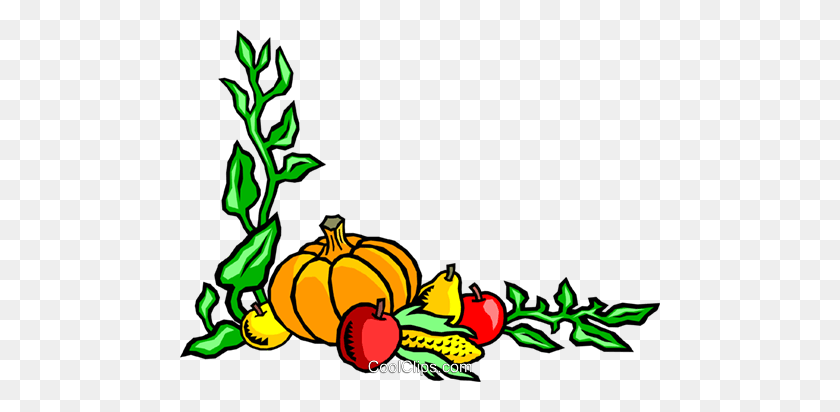 480x352 Fall Harvest Background Royalty Free Vector Clip Art Illustration - Thanksgiving Background Clipart
