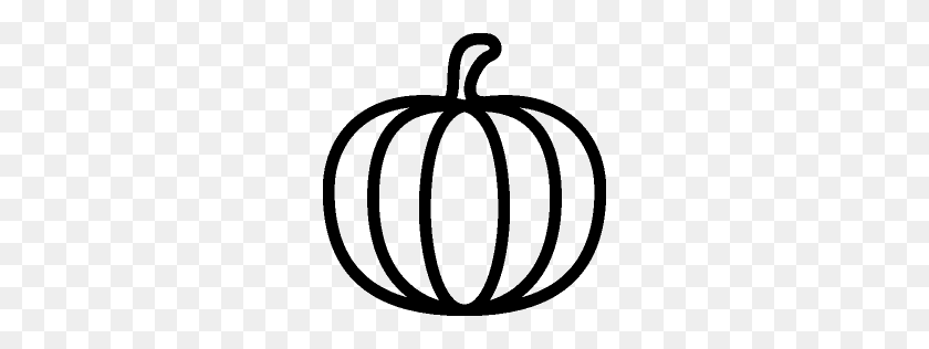 256x256 Fall Outline Clipart Free Clipart - Pumpkin Clipart Outline