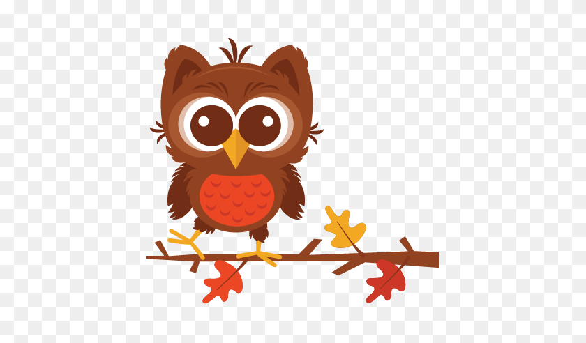 Fall Owl Scrapbook Cute Clipart Untuk Siluet - Owl Silhouette Clip Art.