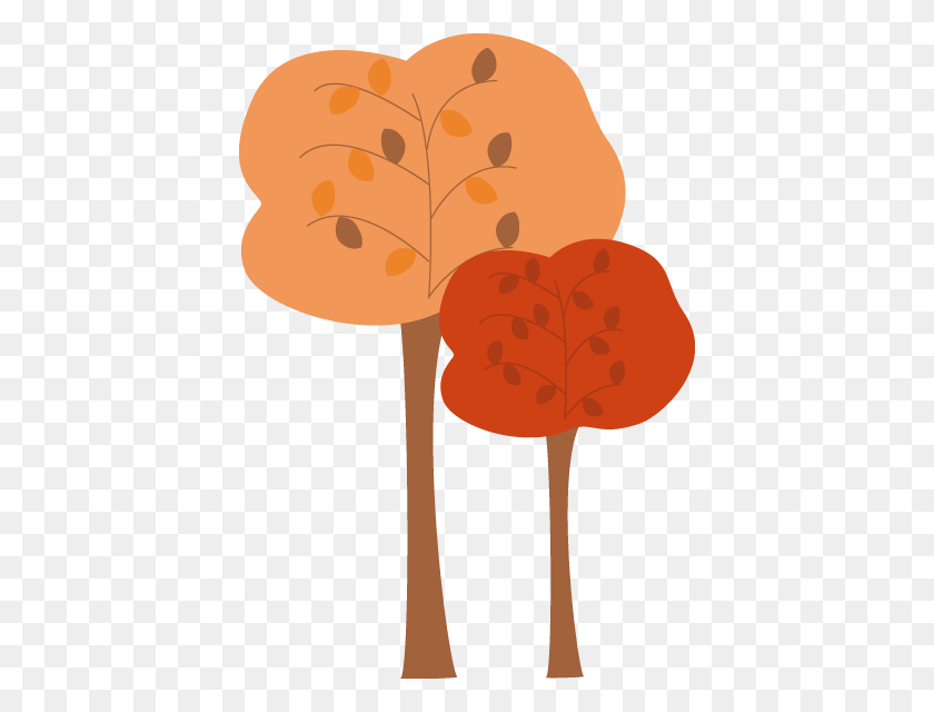 410x580 Fall Tree Clip Art - First Day Of Autumn Clipart