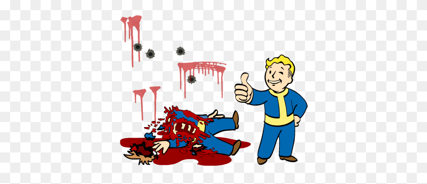 389x302 Fallout Clipart Dead - Dead People Clipart