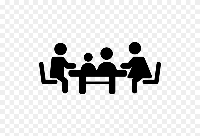 512x512 Familiar Meeting On Table Free People Icons - Meeting Icon PNG