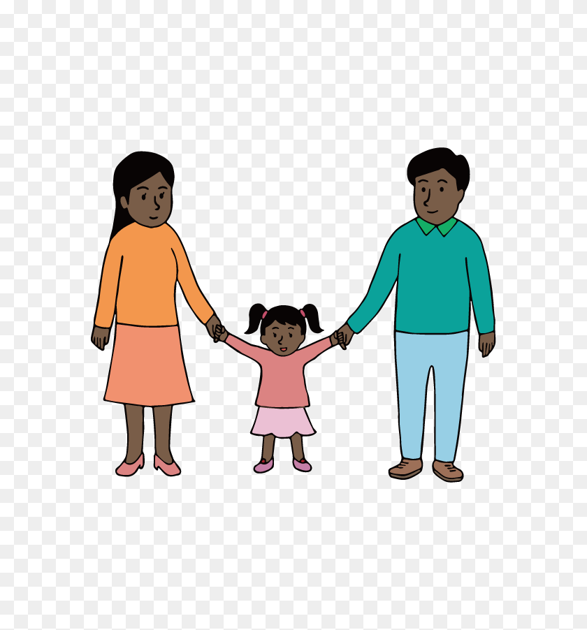 595x842 Family - Family Holding Hands Clipart
