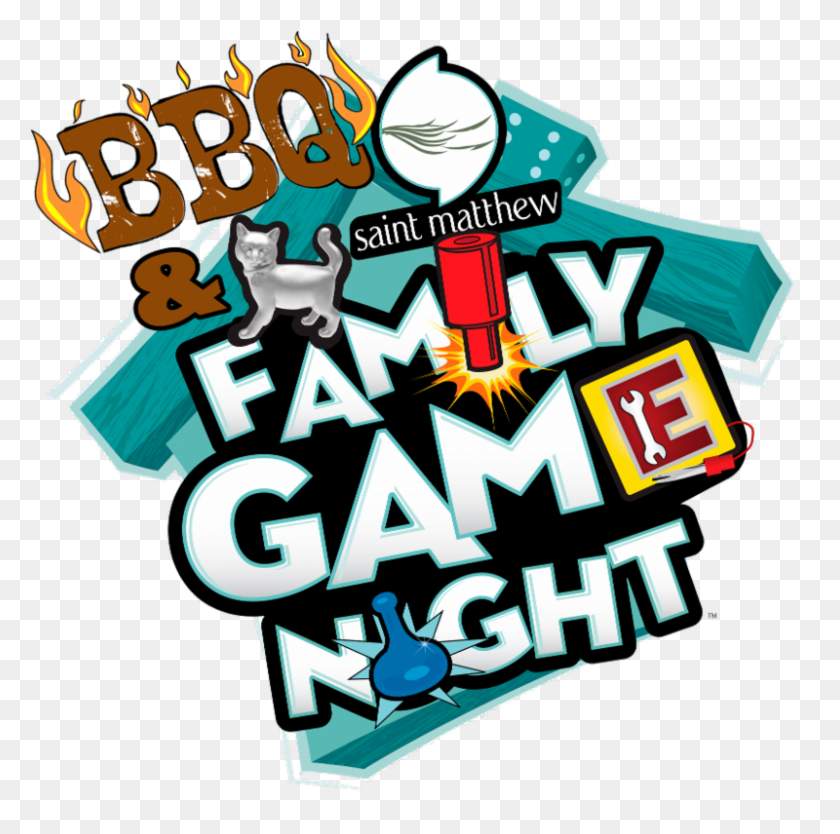 800x794 Family Bbq Game Night Pt - Imágenes Prediseñadas De La Noche De Juegos Familiares