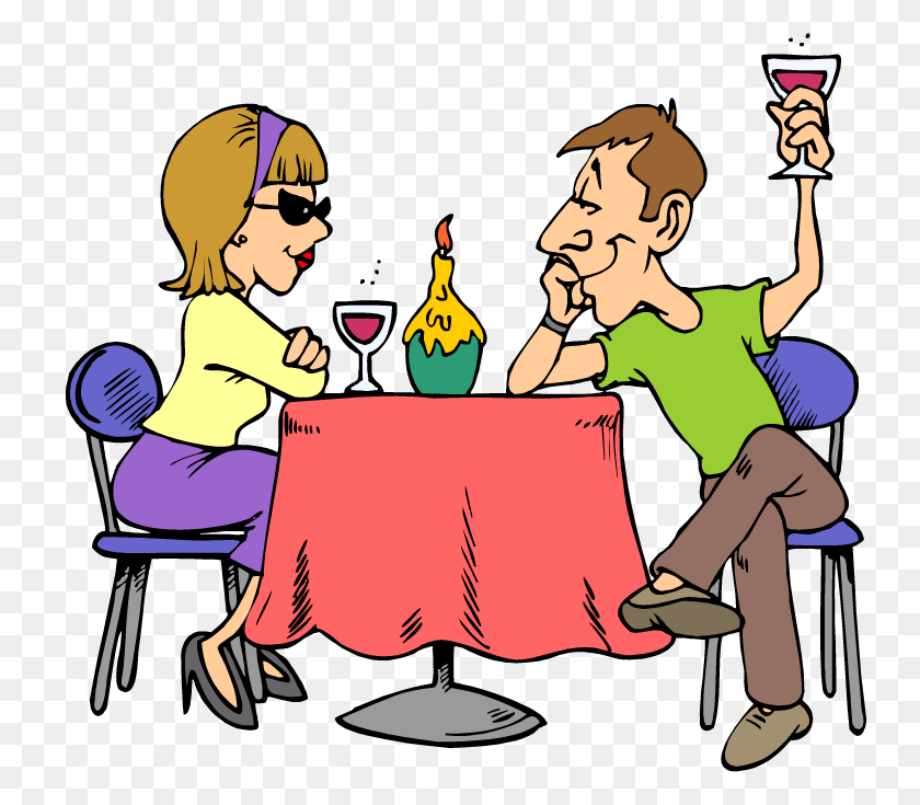 750x675 Family Dinner Clipart - Wipe Table Clipart