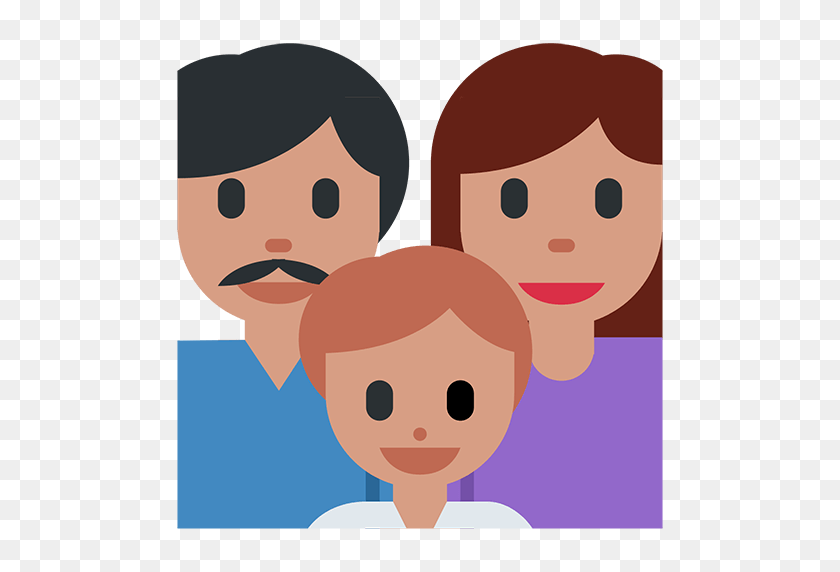 512x512 Family Emoji For Facebook, Email Sms Id - Family Emoji Png