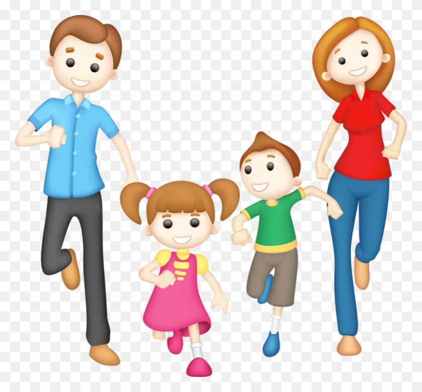 800x739 Family Family Clipart, Mom And Children - Familia PNG