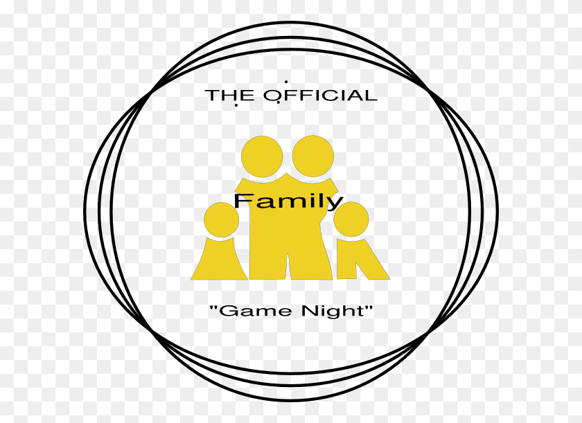 600x551 Family Game Night Logo Clip Art - Night Clipart
