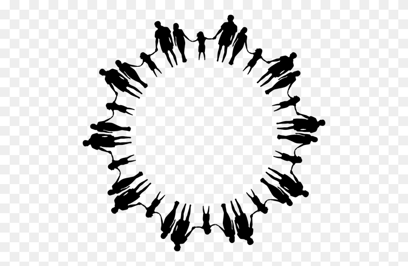 500x489 Family Holding Hands In Circle - Family Holding Hands Clipart