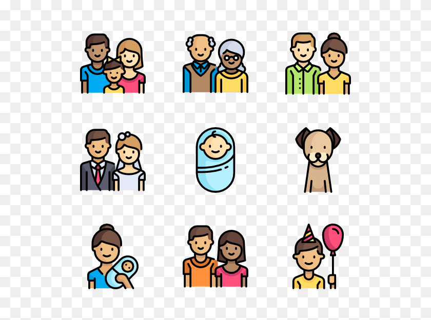 600x564 Family Home Icon Packs - Family Icon PNG