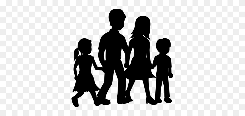 349x340 Family Images Under Cc0 License - Family Silhouette PNG