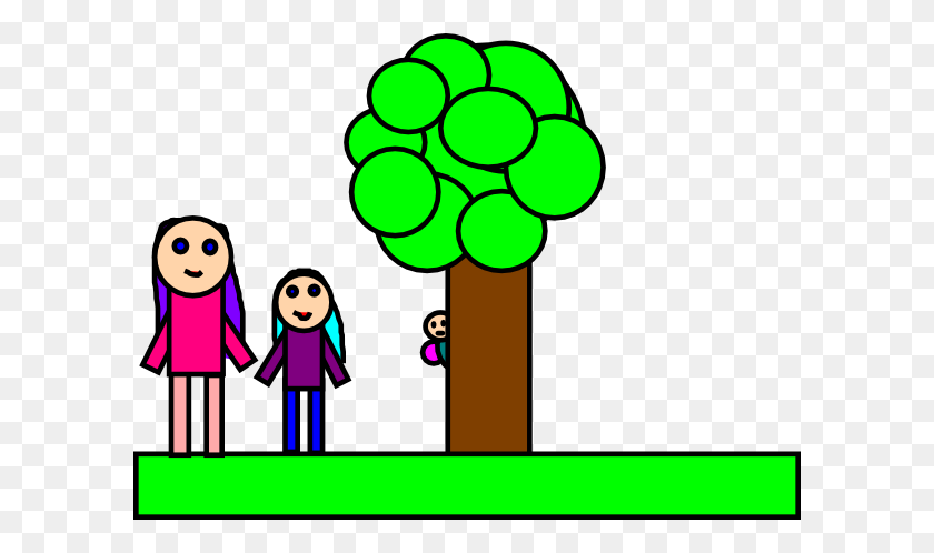 600x438 Family In The Forest Png, Clip Art For Web - Forest Clipart