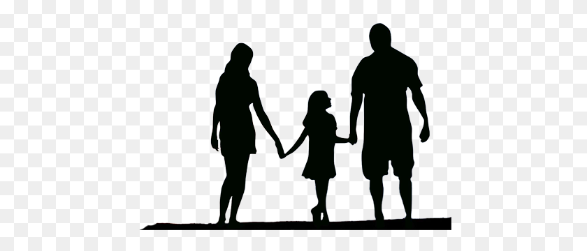 453x300 Закон О Семейном Праве - Семейный Силуэт Png