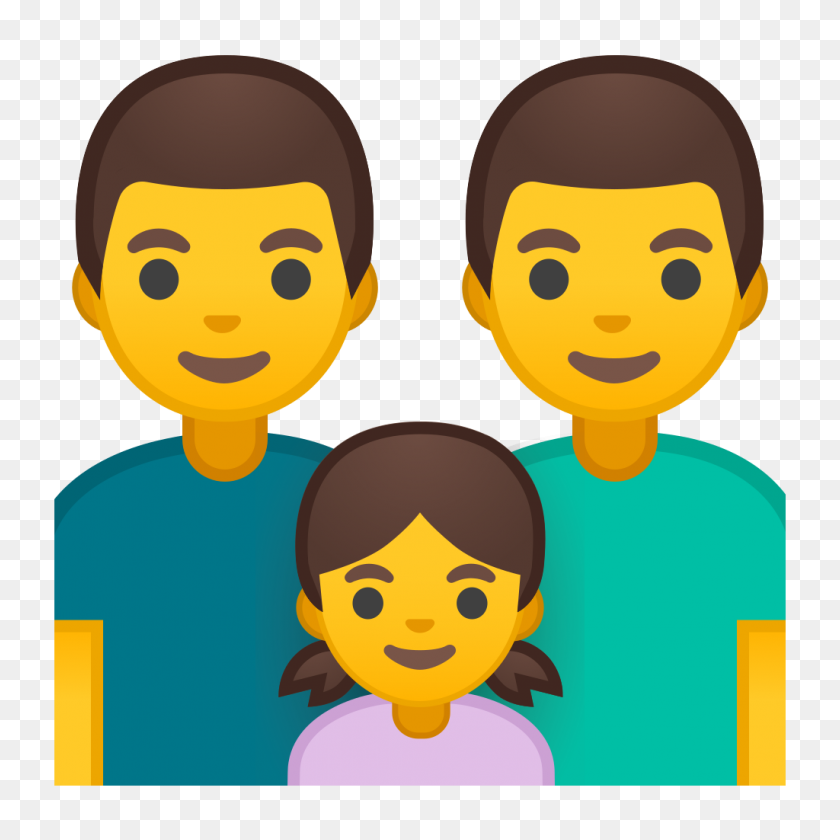1024x1024 Familia Hombre Hombre Niña Icono Noto Emoji Personas Familia Amor Iconset - Chica Emoji Png