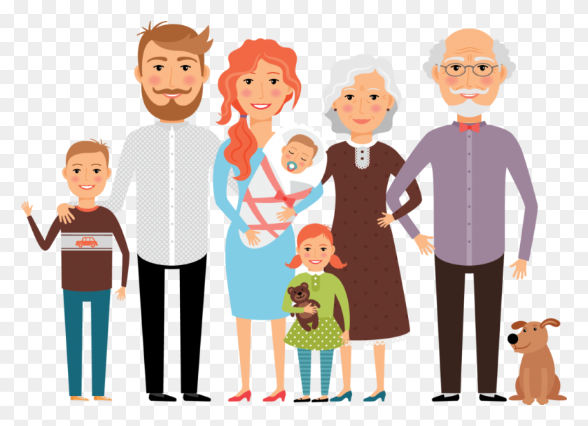 1024x722 Family Members Clipart Image Group - Familia Clipart