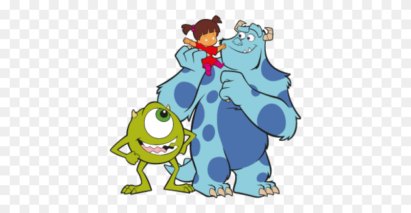 393x377 Family Monsters Inc Clipart - Monster Inc PNG