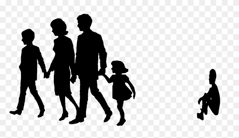 1000x544 Familia De Cliparts - Clipart De Familia En Blanco Y Negro