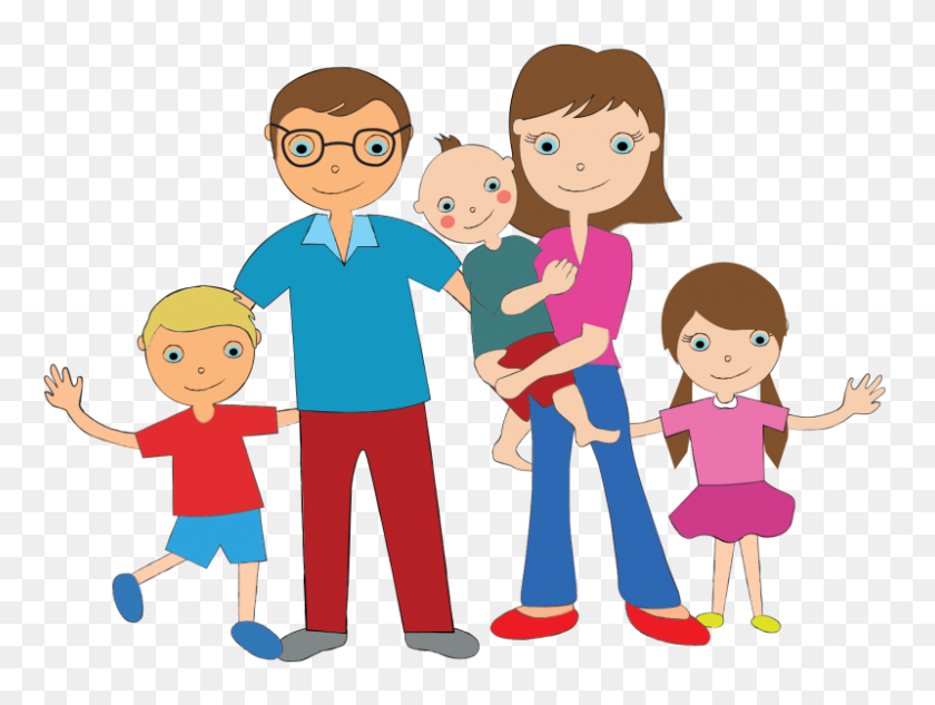 800x588 Family Of Cliparts Free Download Clip Art - Family Members Clipart