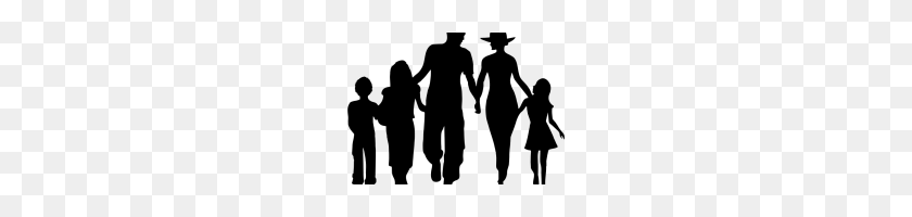 200x140 Family Silhouette Clip Art Family Silhouette Holding Hands Clip - Family Holding Hands Clipart
