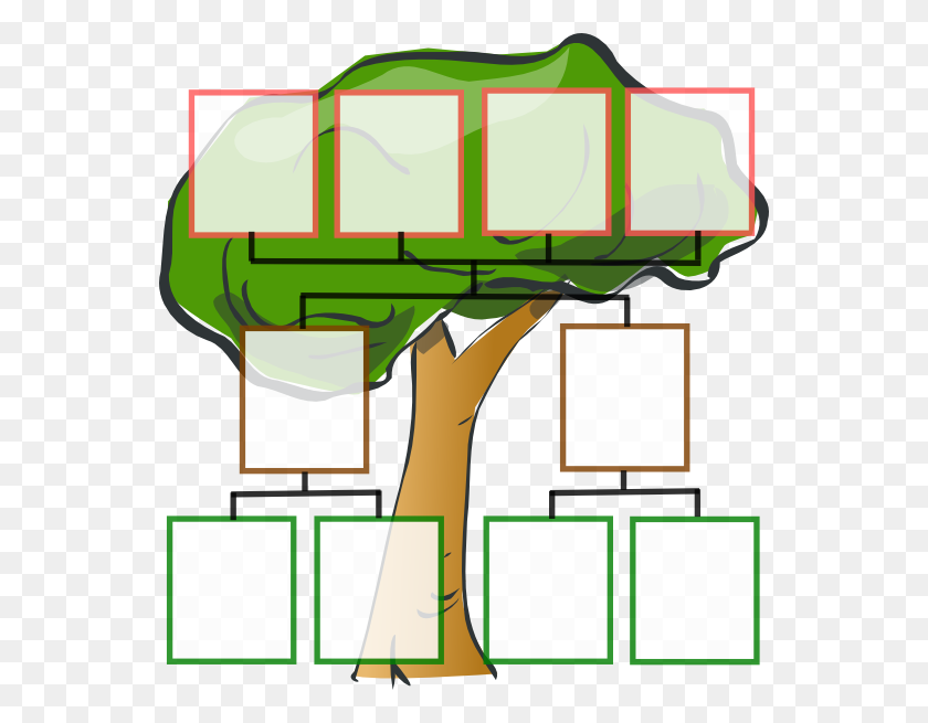 552x595 Family Tree - Generation Clipart