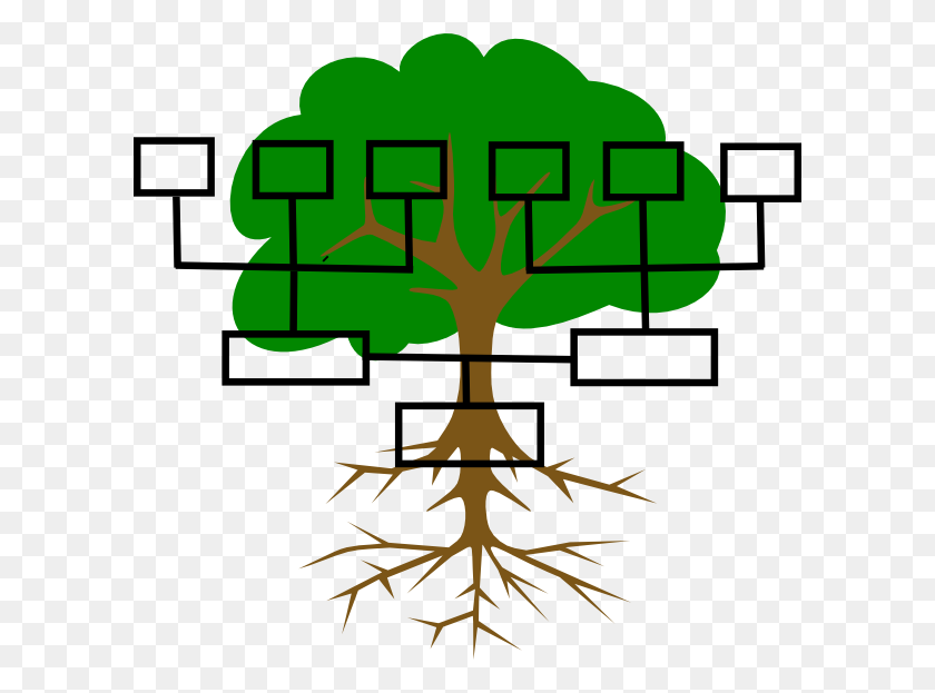 600x563 Family Tree Clip Art - Genealogy Clip Art