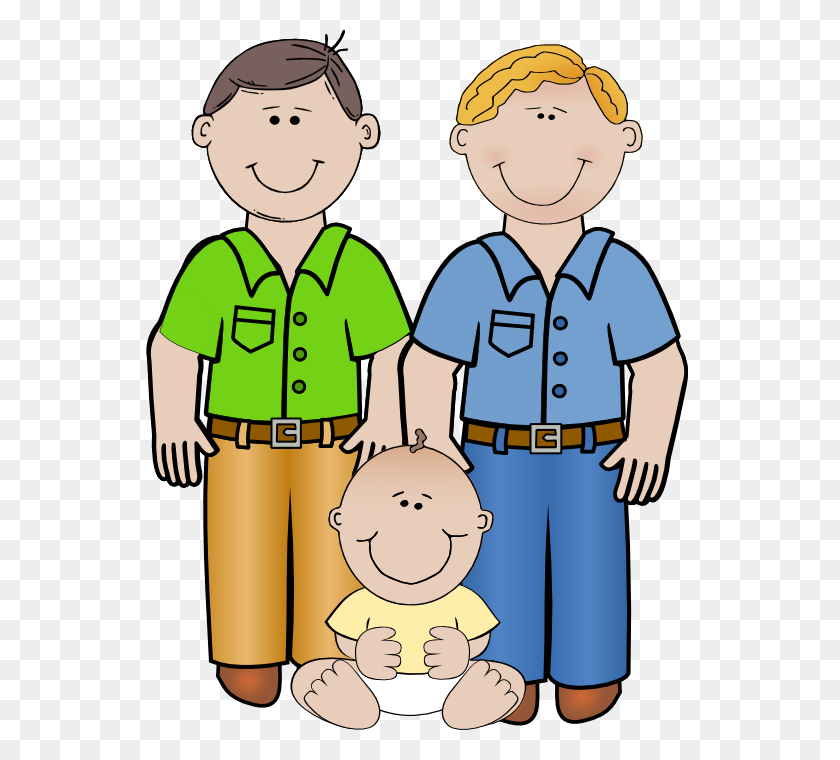 575x700 Family Two Dads - Family PNG