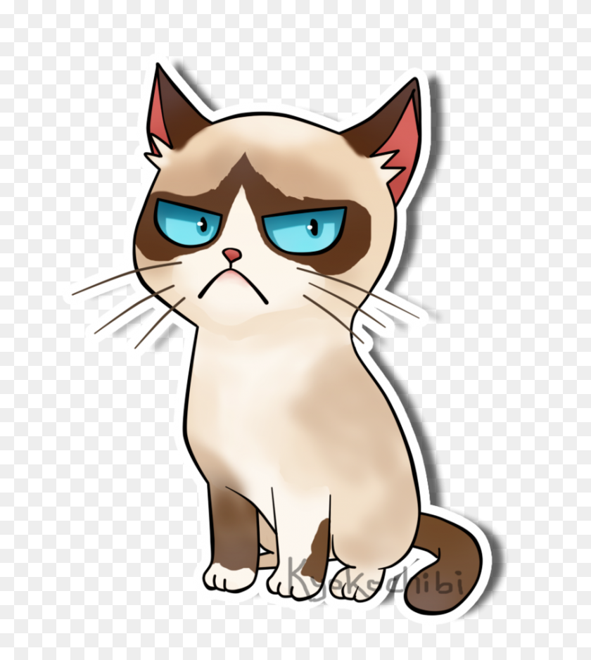 842x948 Fan Art - Grumpy Cat PNG