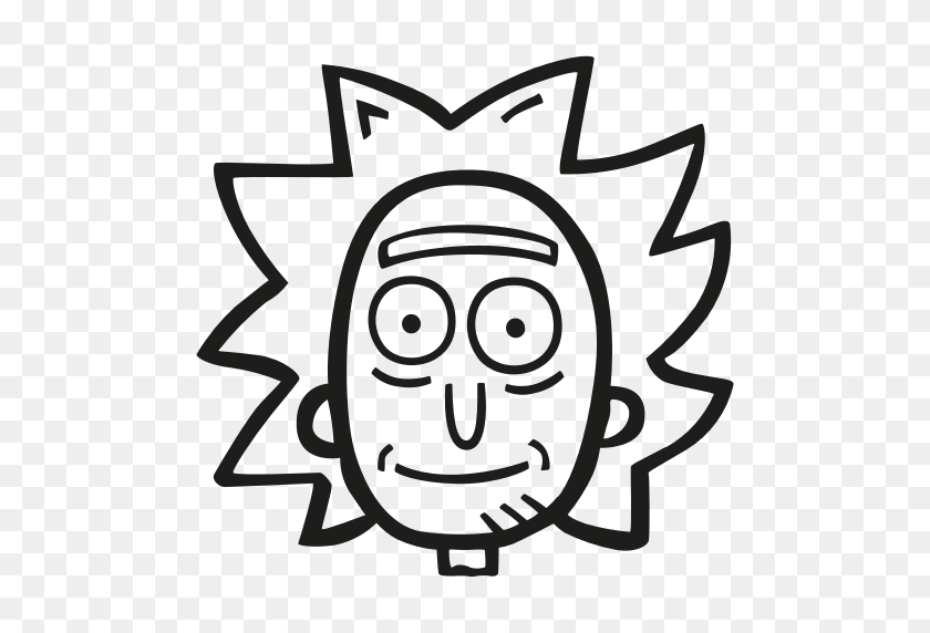 512x512 Fan Art, Rick, Rick And Morty, Scifi Icon - Rick Face PNG