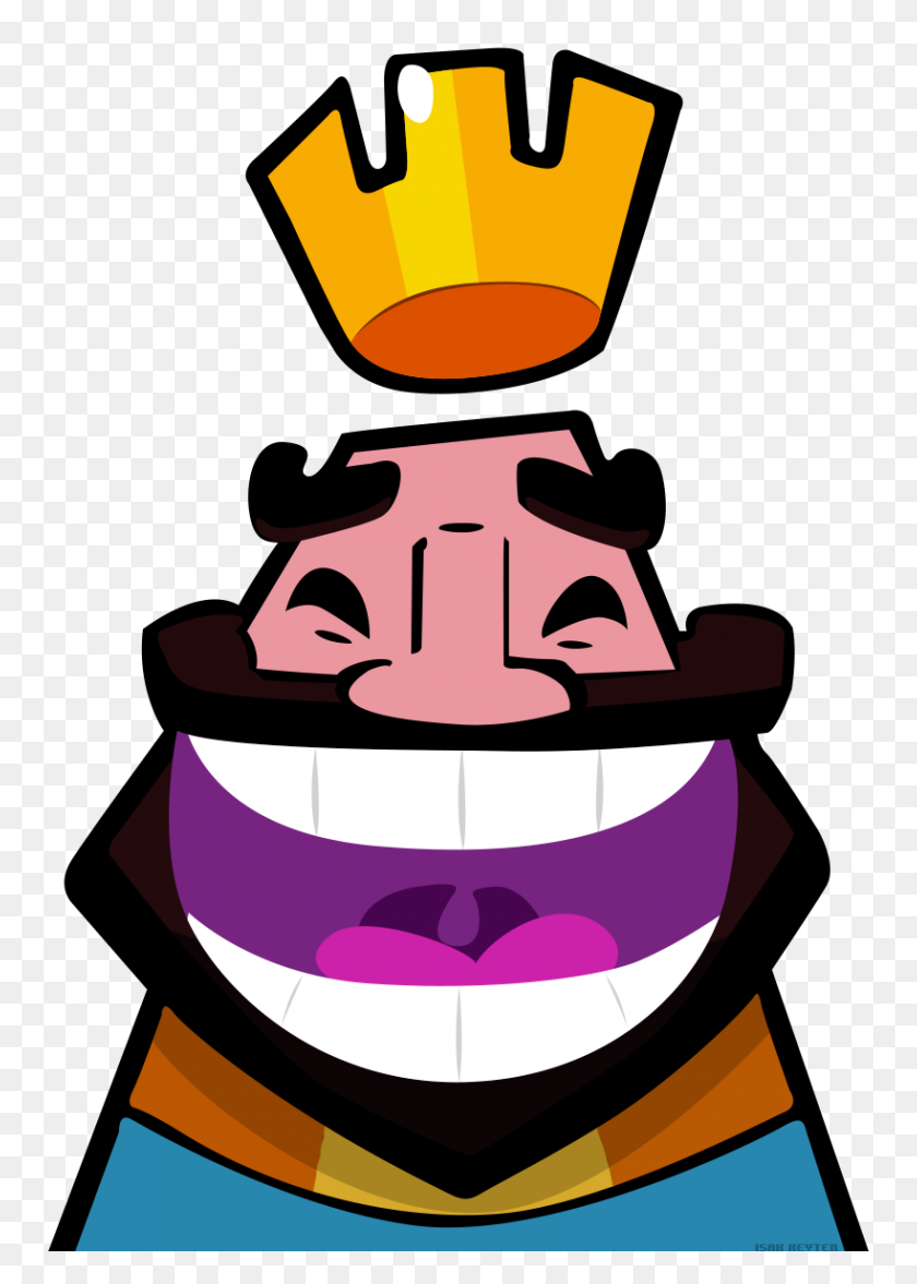 819x1173 Fanart I Traced One Of The Emoticons In High Resolution - Clash Royale PNG
