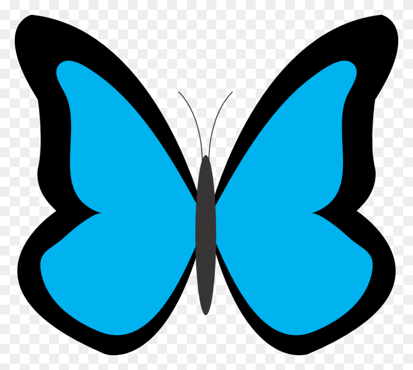 999x888 Необычные Бабочки Клипарты - Бабочки Клипарт Черно Белый Контур