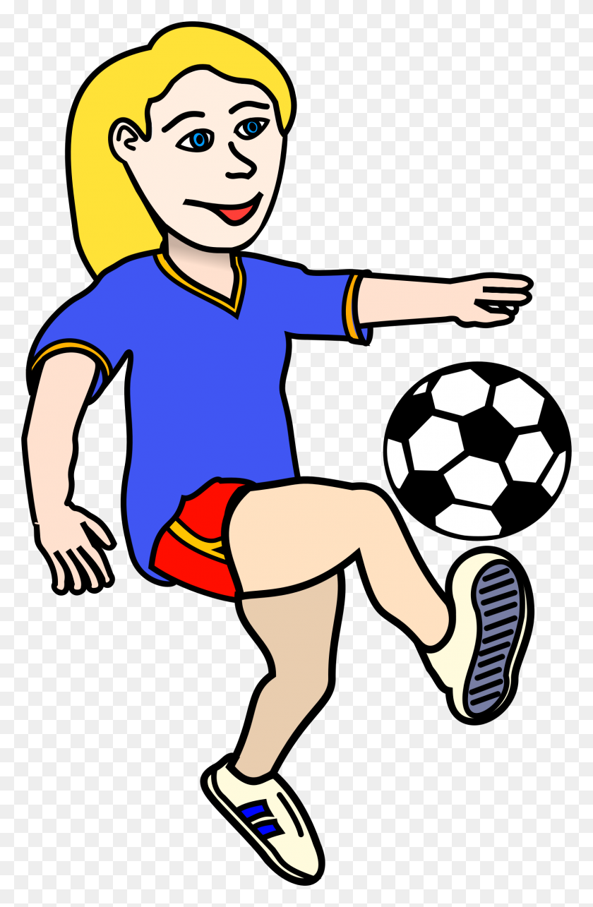 1528x2400 Fancy Design Clipart Soccer Player Playing Girl Coloured - Soccer Ball Clipart PNG