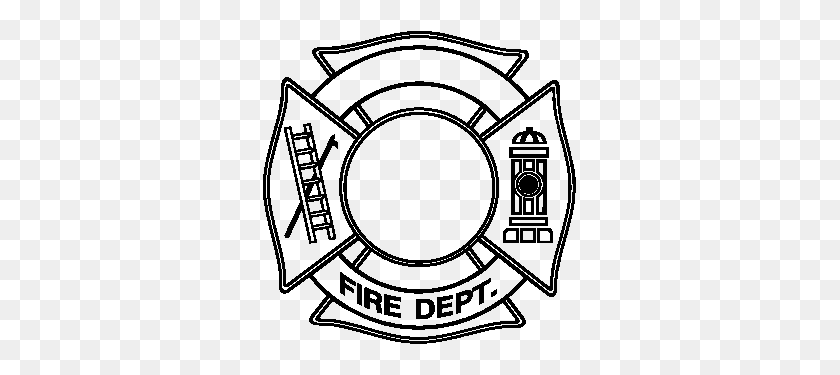 315x315 Fancy Fire Department Maltese Cross Clip Art Free - Firefighter Badge Clipart