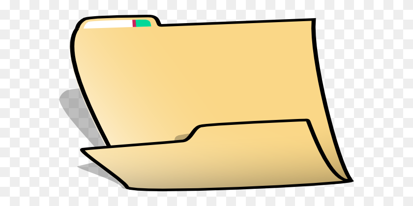 600x359 Fancy Folder Clip Art - File Folder Clip Art