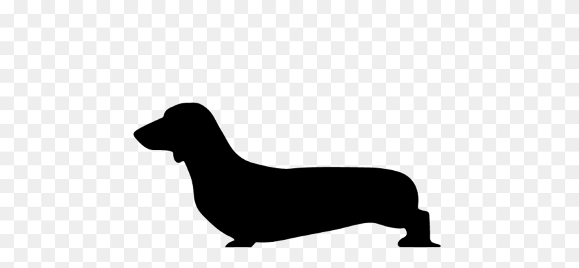 585x329 Fancy Plush Design Sausage Dog Outline Dachshund Silhouette - Wiener Dog Clipart