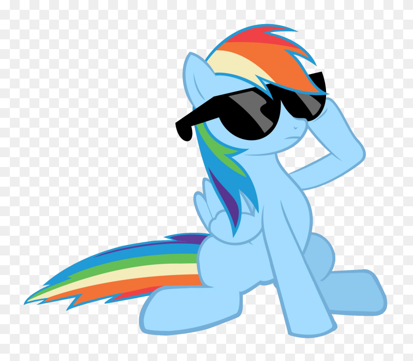 2048x1773 Fanmade Rainbow Dash In Sunglasses Rainbow Dash Cooler - Rainbow Dash PNG