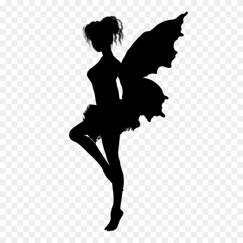 1000x1000 Fantasy Fairy Silhouette - Fairy Silhouette Clip Art