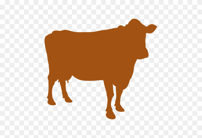 512x512 Animales De La Granja De La Silueta De La Vaca - Cabeza De Vaca Png