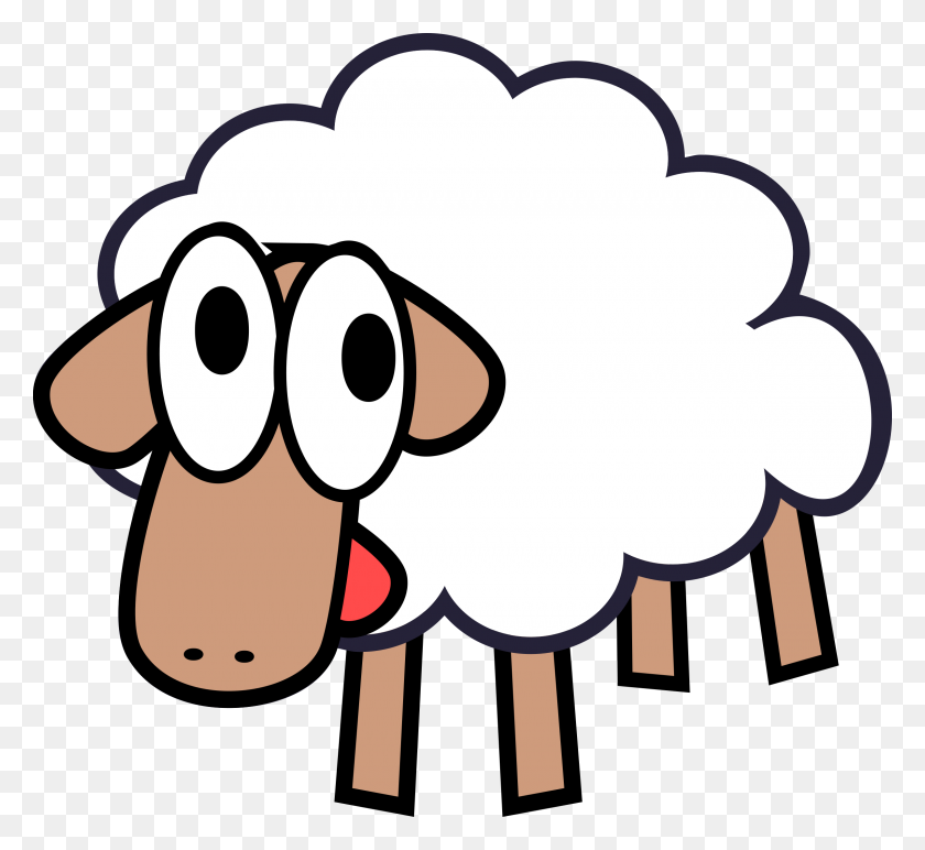 2400x2193 Farm Animals Collection Clip Art Sheep Winging - Farm Animals Clipart
