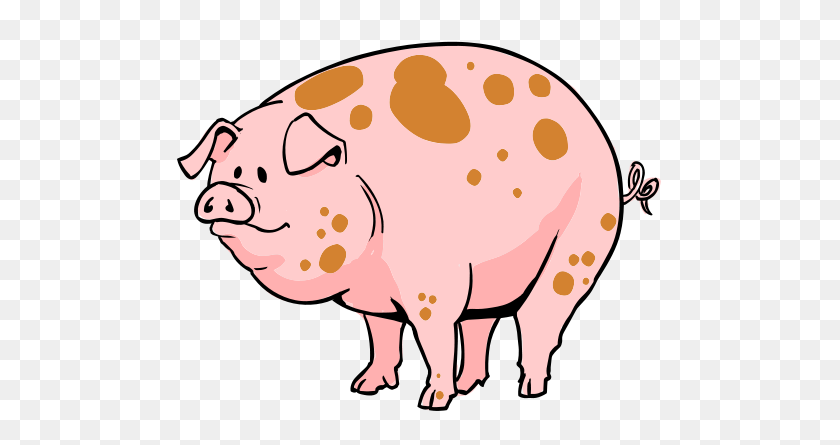 500x385 Свинья На Ферме - Животные В Сарае Клипарт