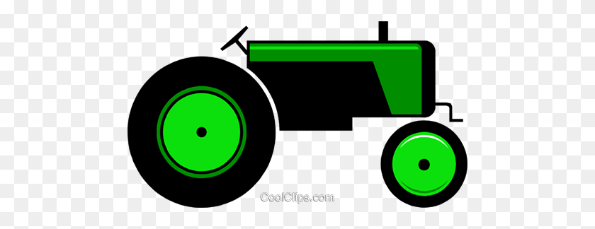 480x264 Farm Tractor Royalty Free Vector Clip Art Illustration - Tractor Clipart