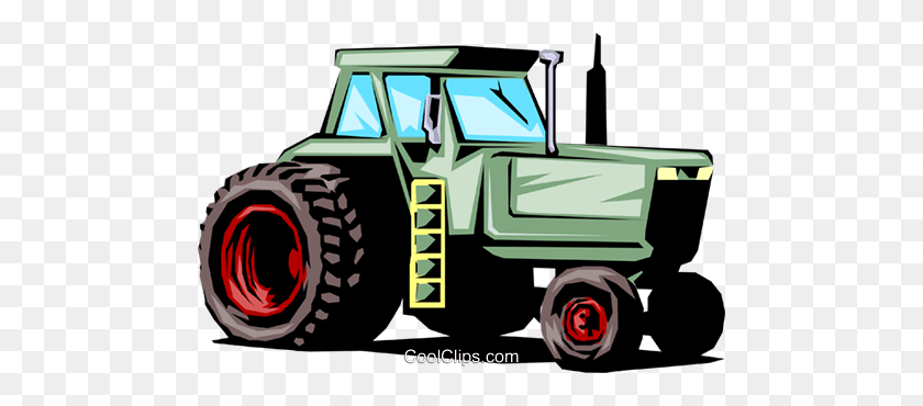 480x310 Farm Tractor Royalty Free Vector Clip Art Illustration - Tractor Tire Clipart