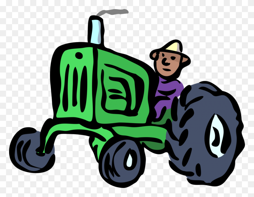 988x750 Farmer Agriculture Agricultural Machinery Tractor - Tractor Tire Clipart