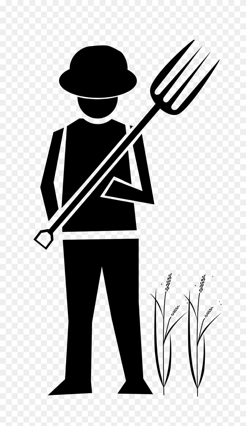 1344x2400 Farmer With Garden Fork Icons Png - Farmer PNG