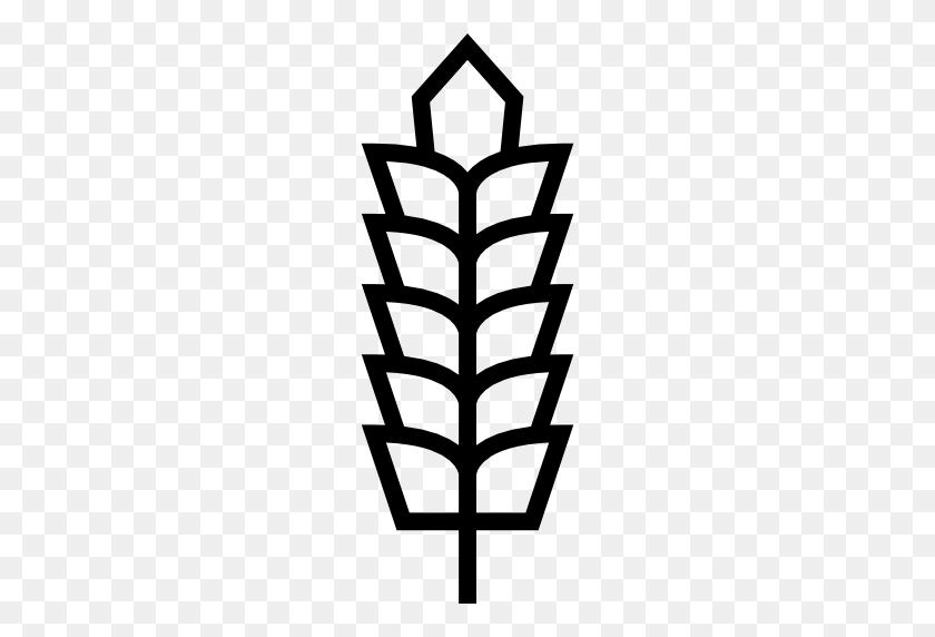 512x512 Farming And Gardening, Food, Nature, Wheat, Grain, Grains, Wheat - Grain Clipart Black And White