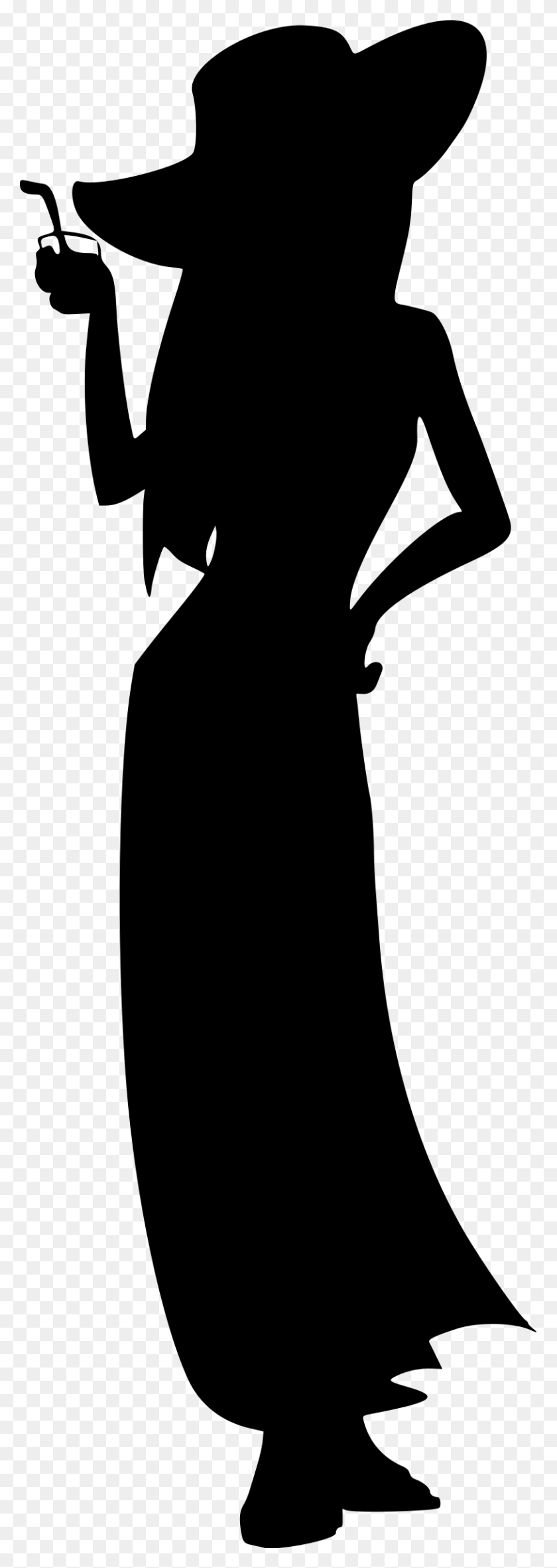 813x2400 Fashion Model Silhouette Icons Png - Model Silhouette PNG